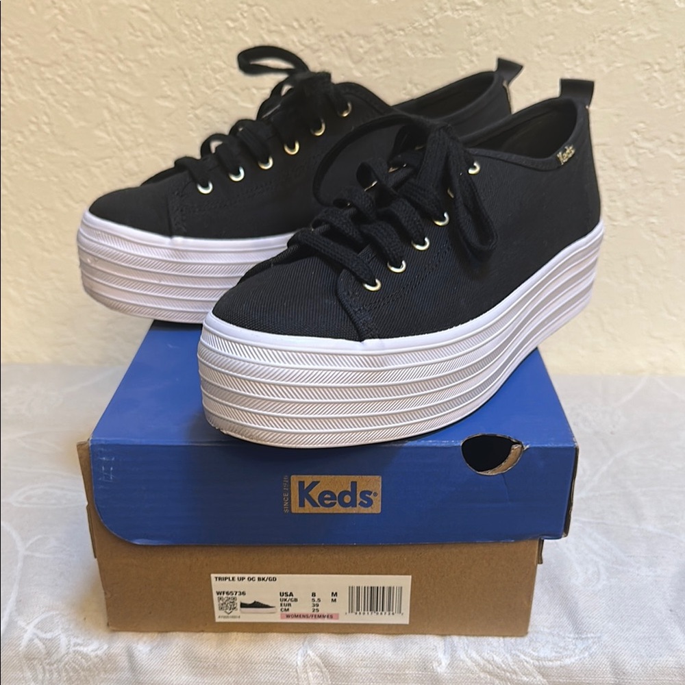Keds Black Canvas Sneakers